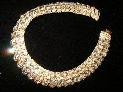 WOW~JUDITH LEIBER~VINTAGE RHINESTONE/CRYSTAL NECKLACE  