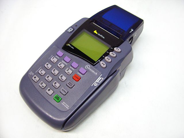 VeriFone Omni 3200SE Paymentech Point of Sale Credit Card Terminal 