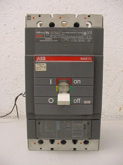 ABB S5H Circuit Breaker Sace S5 3Pole 400Amp 600VAC  