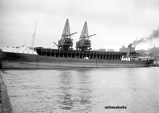 Cargo Ship Lagonda S Shore RR Coal Dock Marquette MI  