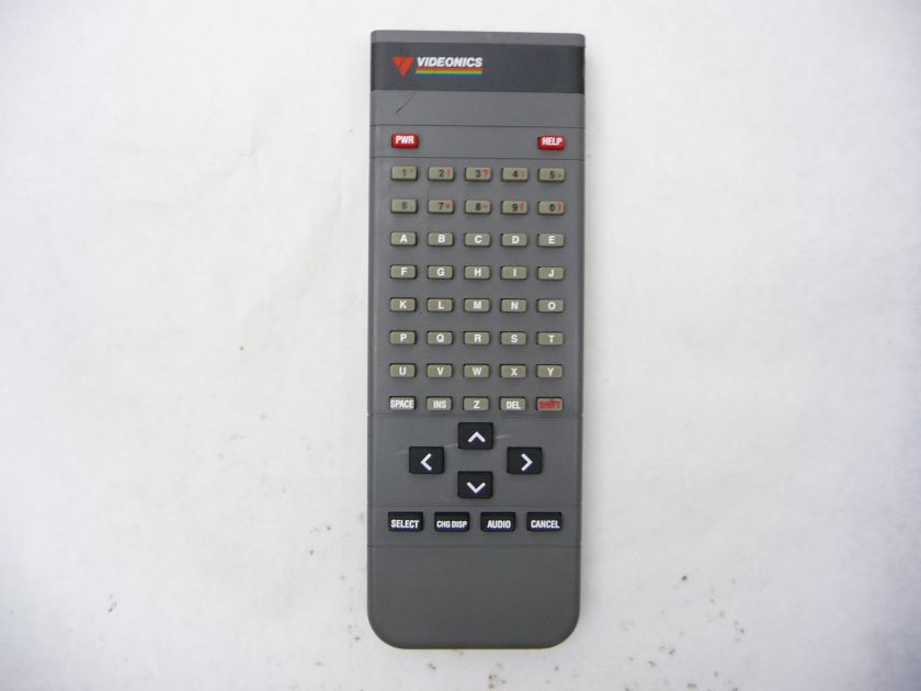 VIDEONICS VIDEO CONTROL UNIT VCU 1 REMOTE CONTROL  