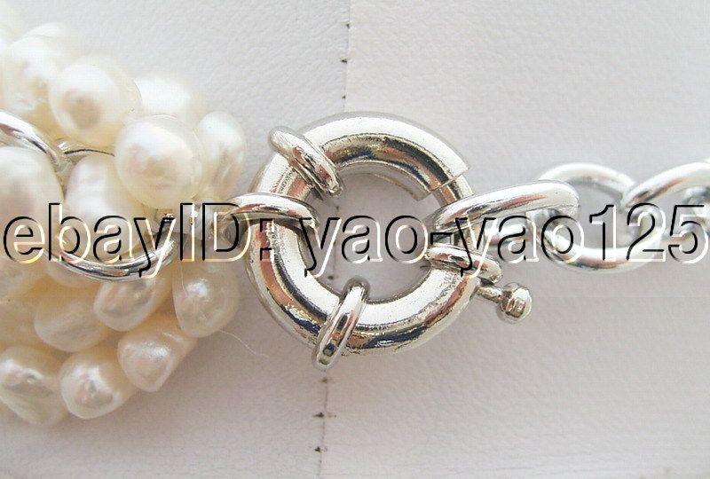   pearl silver plated chain good quality diameter 5 6mm pearl length 18