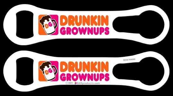 Drunkin Grownups V Rod™ Bottle Openers, bar blade  