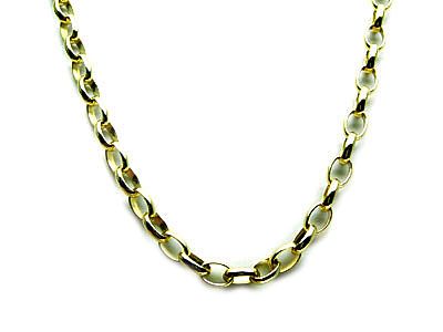 9CT GOLD NEW OVAL BELCHER LINK CHAIN 50cm with 25% OFF  