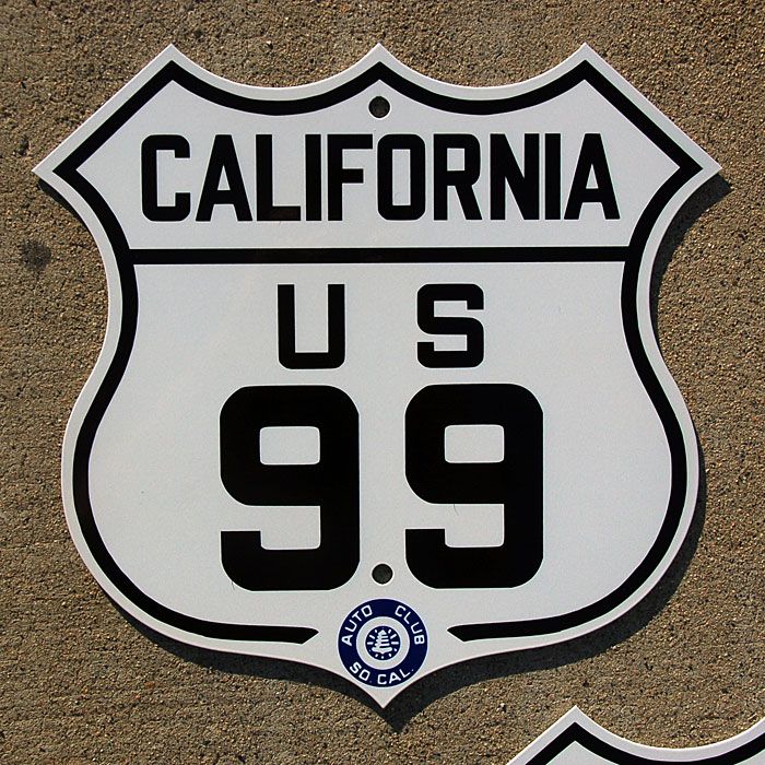 Up for sale today is this California US 99 route sign. Made to the 