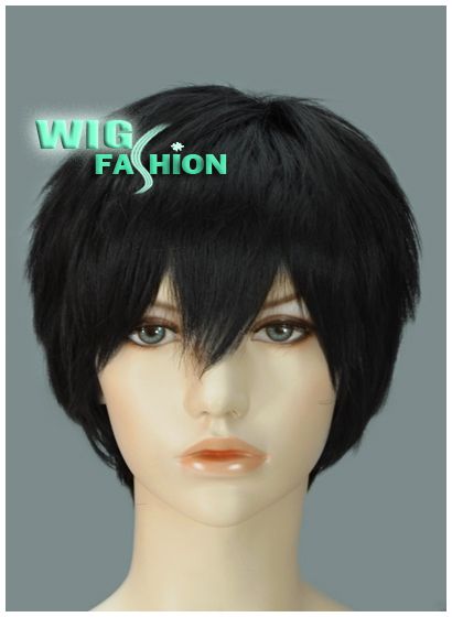 Short 9 in. Black Fashion Wig FY01  