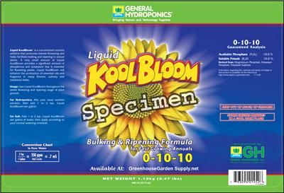 LIQUID KOOLBLOOM 0 10 10 **GENERAL HYDROPONICS**  