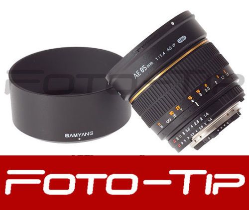 Samyang AE 85mm f1.4 IF UMC for NIKON D80 D90 D200 D300  