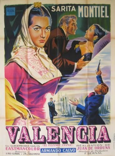 EL ULTIMO CUPLE 1957 SARITA MONTIEL French 47x63 NICE  