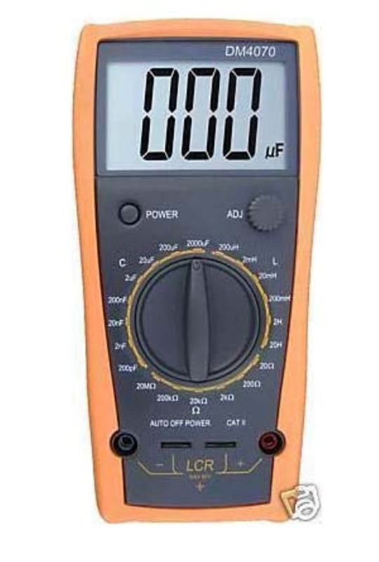 DM4070 2000uF Digital LCR Meter w/self discharge w/Case  