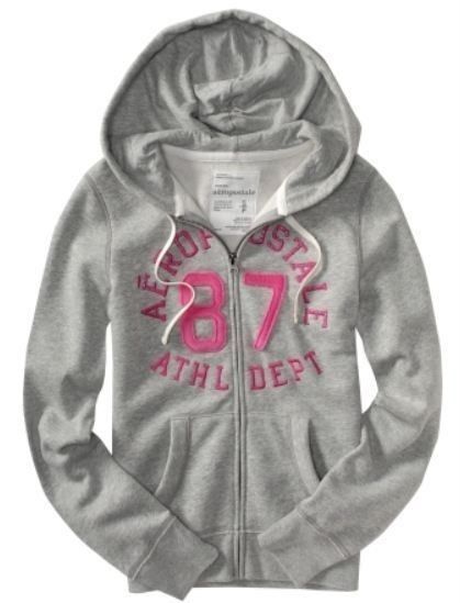 AEROPOSTALE WOMENS JUNIORS AERO Full Zip HOODIE Sweatshirt XL EXTRA 