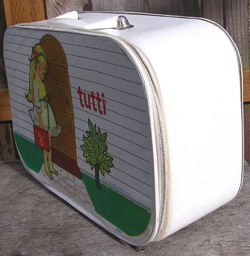 Vintage 1965 Mattel TUTTI Vinyl DOLL CARRY CASE Barbie & Skippers 