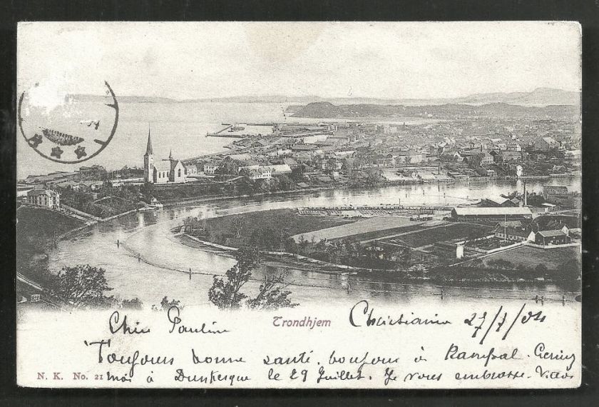 Trondhjem Trondheim Sør Trøndelag Norway Norge ca 1899  