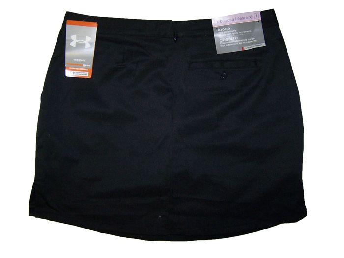 Under Armour Womens Loose Fit Golf Skirt Skort Black *  