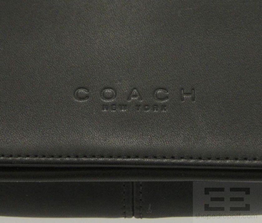 Coach Black Leather Classic Tribeca Flap Crossbody Bag NEW  