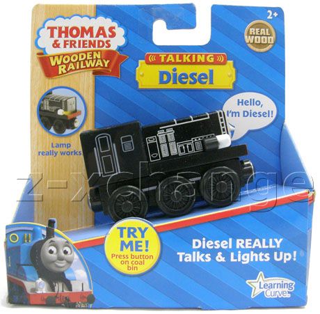 USA TALKING LIGHT DIESEL Thomas Wooden engine Train NEW 796714981239 