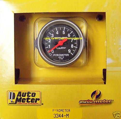 AUTOMETER SPORT COMP METRIC PYROMETER EGT GAUGE 3344 M  