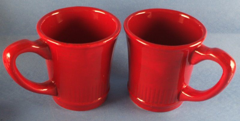 Tracy Porter Jolly Ol Snowy Holiday 2 Coffee Mugs Red  