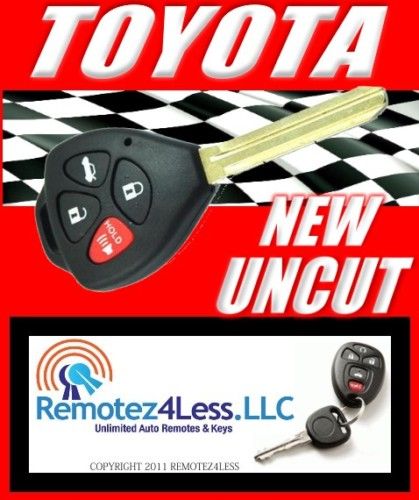 TOYOTA CAMRY REMOTE HEAD KEY KEYLESS ENTRY FOB UNCUT  