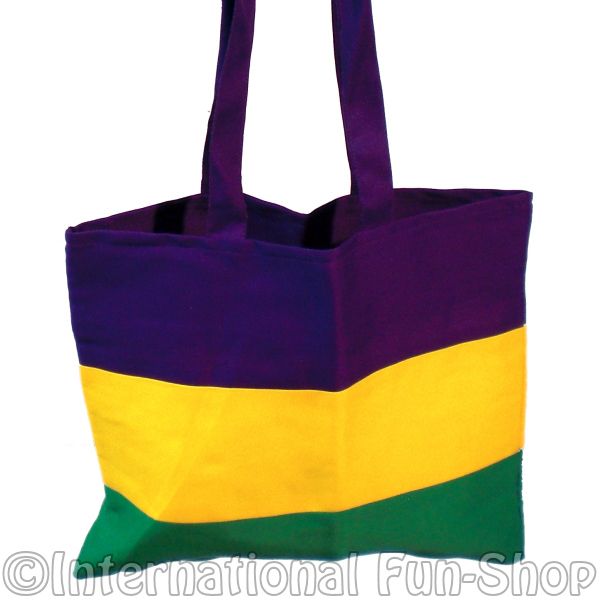 Fabric Mardi Gras Tote Bag  