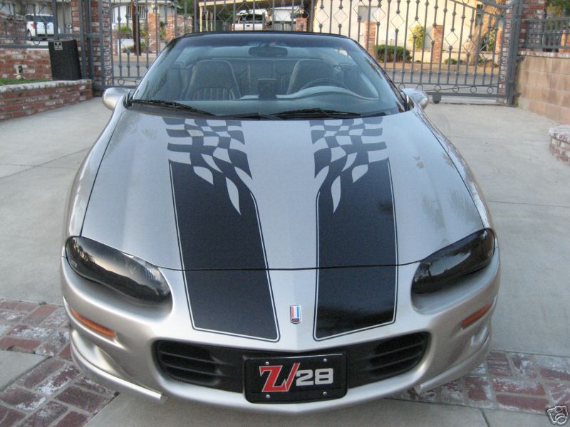 Camaro Checkered racing stripes Z28 1993 2002  