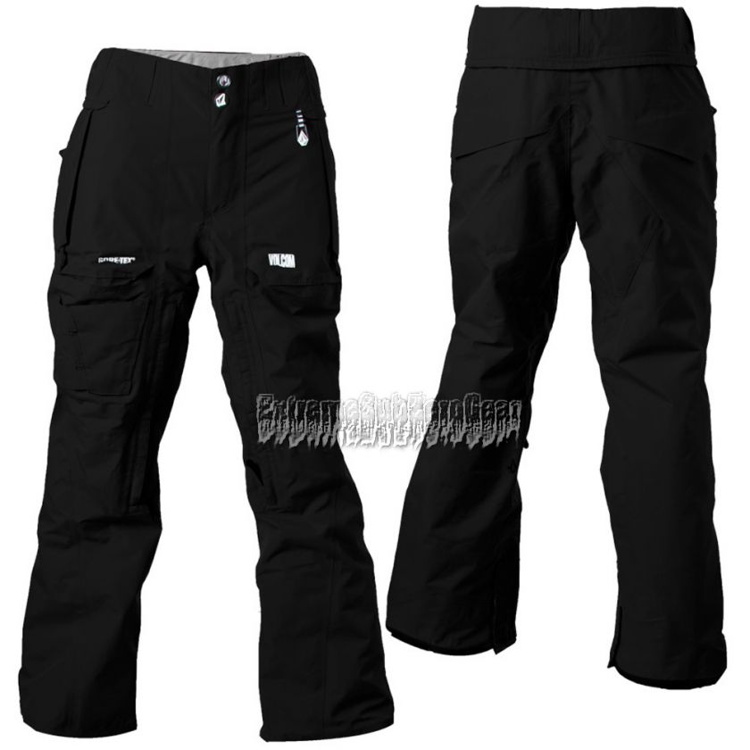 VOLCOM Mens 2011 Snowboard Black BALD FACE PANTS XL  