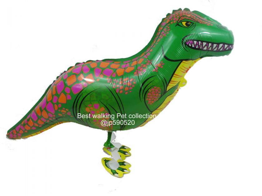 WALKING Balloon Pet DINOSAUR Air walking Animal Mylar Balloon with 