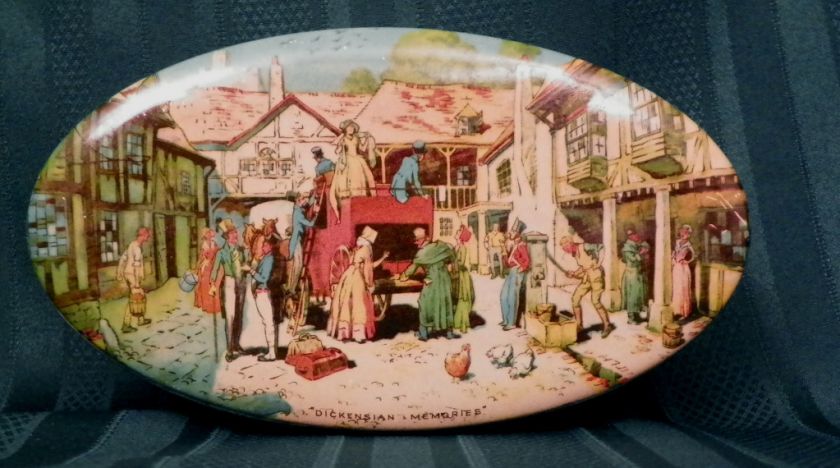 Vintage Thornes Toffee Tin England Dickensian Memories  