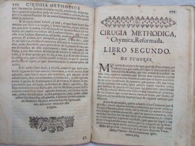 1722 v. Rare SPANISH MEDICAL BOOK Madrid 2nd Ed Vellum  