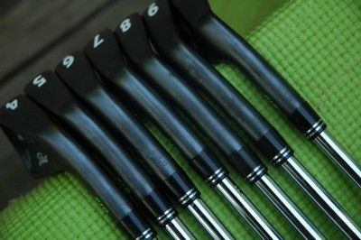 RARE TITLEIST 710 CB FORGED IRON SET 4 PW REFINISHED SATIN BLACK OXIDE 