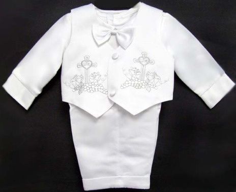 Baby Infant Baptism Love Christening Pants Set 3m 24m  