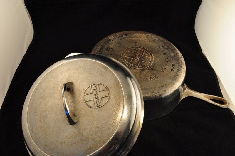 Griswold Deep Chicken Skillet Size 9 With Baste Lid  