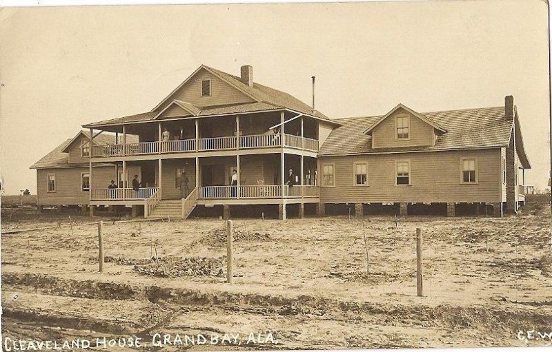 Alabama, AL, Grand Bay, Cleaveland House 1912 RPPC  