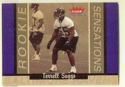 2003 FLEER TRADITION TERRELL SUGGS ROOKIE SENSATIONS /1250  