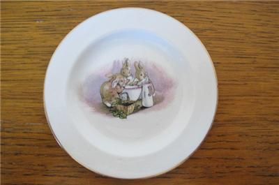 GRIMWADES ROYAL WINTON BEATRIX POTTER PETER RABBIT PART CHILDS TEASET 