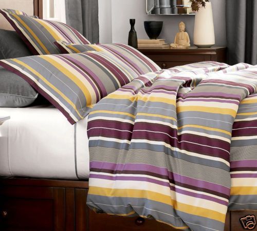 Pottery Barn Madison Multi Stripe Duvet Cover full queen FQ Pillow 