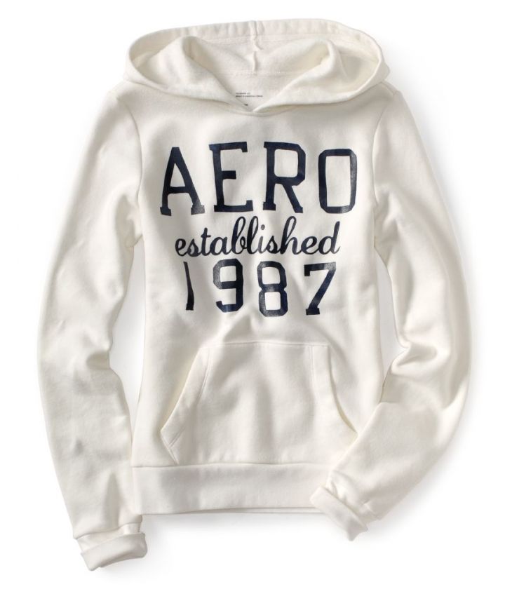 Aeropostale womens AERO established 1987 sweatshirt hoodie   Style 