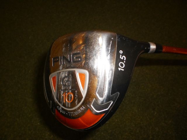 PING G10 10.5* DRIVER STOCK TFC 129 D GRAPHITE SHAFT REGULAR FLEX 