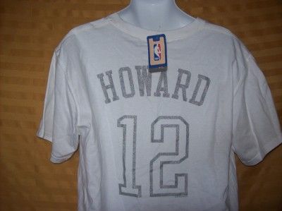 Orlando Magic NBA DWIGHT HOWARD 12 Large L Majestic Silver Logo Jersey 