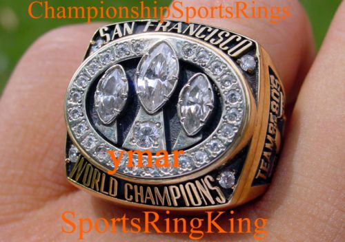 88 SAN FRANCISCO 49ERS SUPER BOWL CHAMPIONSHIP 10K RING  