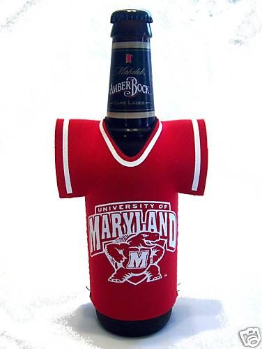 Maryland Terrapins Neoprene Bottle Jersey Koozie NCAA  