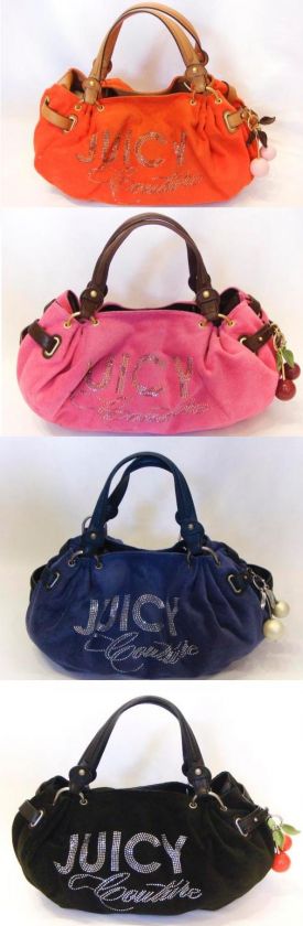 JUICY COUTURE Large Free Style Cherry Charm Crystal Bag  