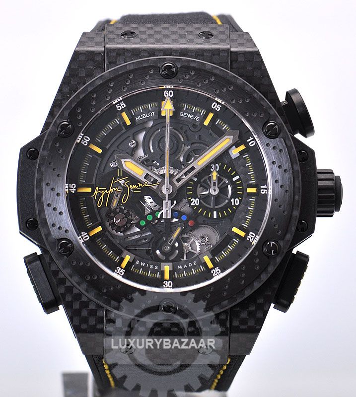 Hublot King Power Aryton Senna   Black Carbon