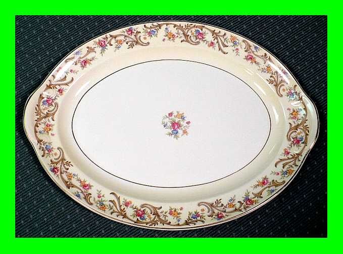 Vintage Taylor, Smith & Taylor Oval Serving Platter  