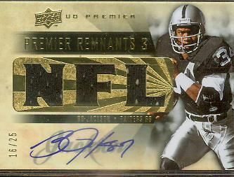 2008 UD PREMIER BO JACKSON AUTOGRAPH 16/25  