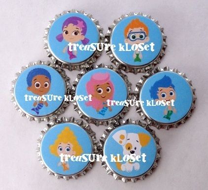 Bubble Guppies Sealed Bottle Caps  