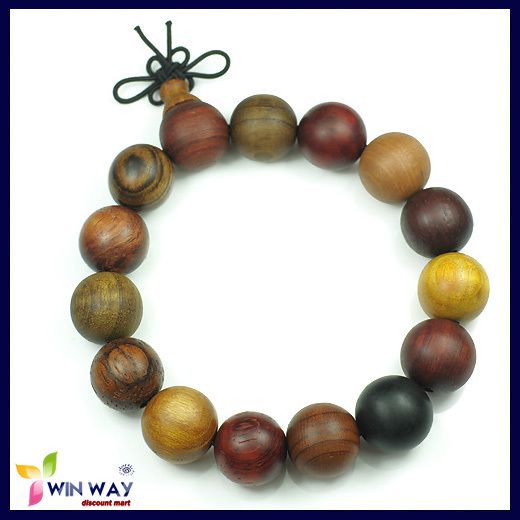 Wood Beads Tibet Buddhist Prayer Bracelet Mala Buddha  