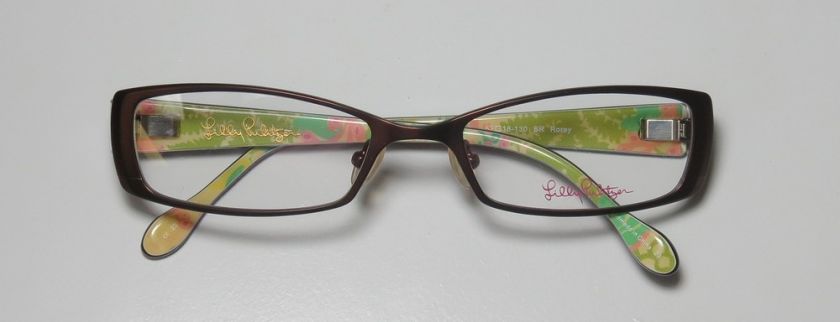 NEW LILLY PULITZER ROREY 52 18 130 BROWN/TORTOISE EYEGLASS/GLASSES 