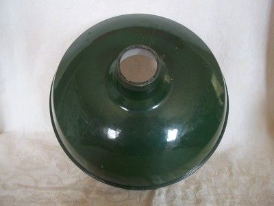 Vintage Green Enamel Industrial Warehouse Style Light Fixture Shade #2 