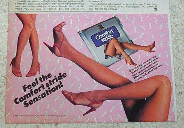1983 ad Comfort Stride Pantyhose No Nonsense hosiery AD  